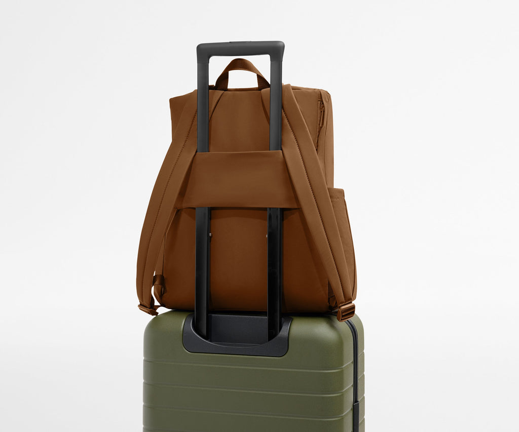Featherlight Diaper Backpack in Amaro Brown