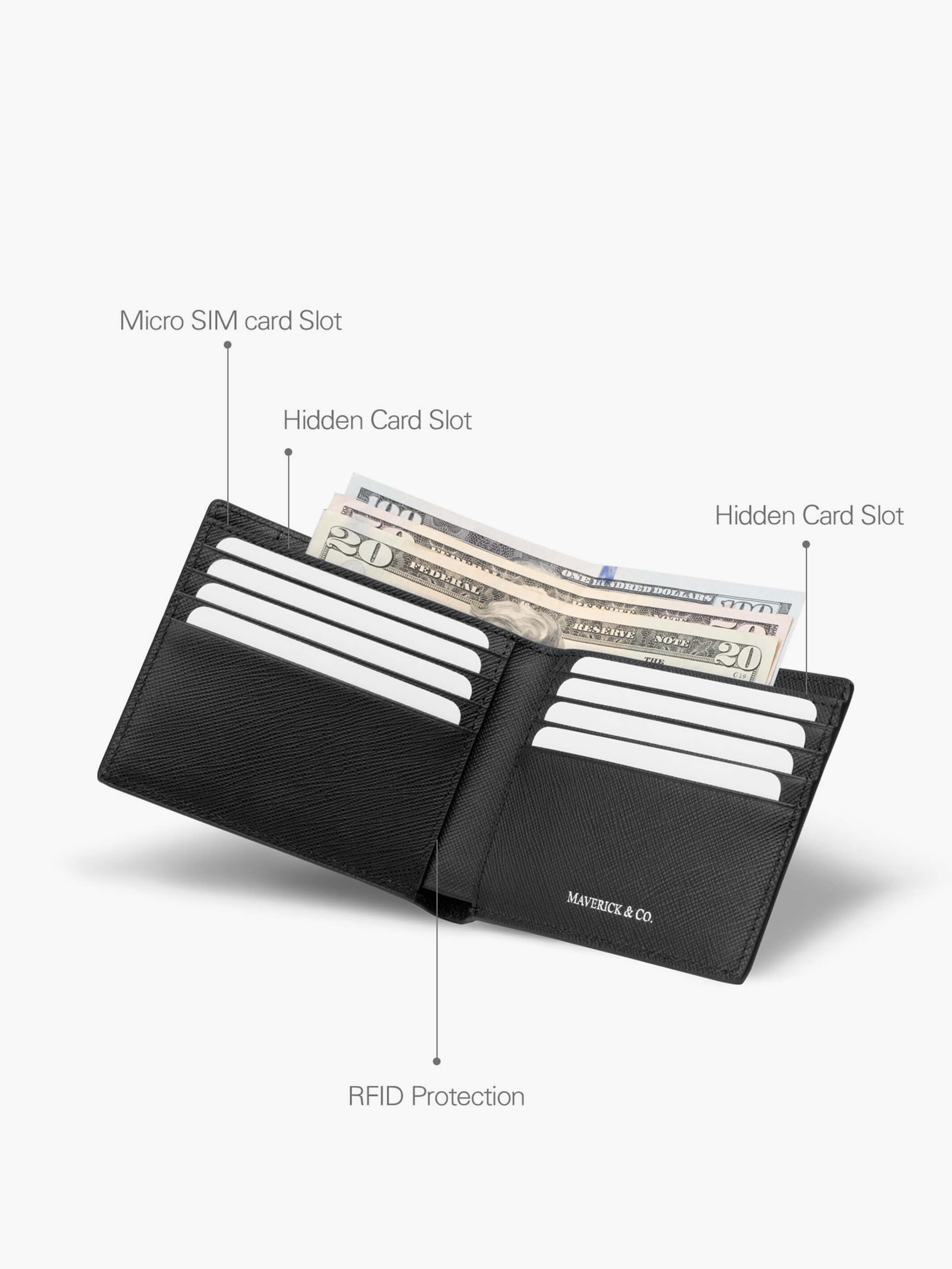 Delicate leather wallet