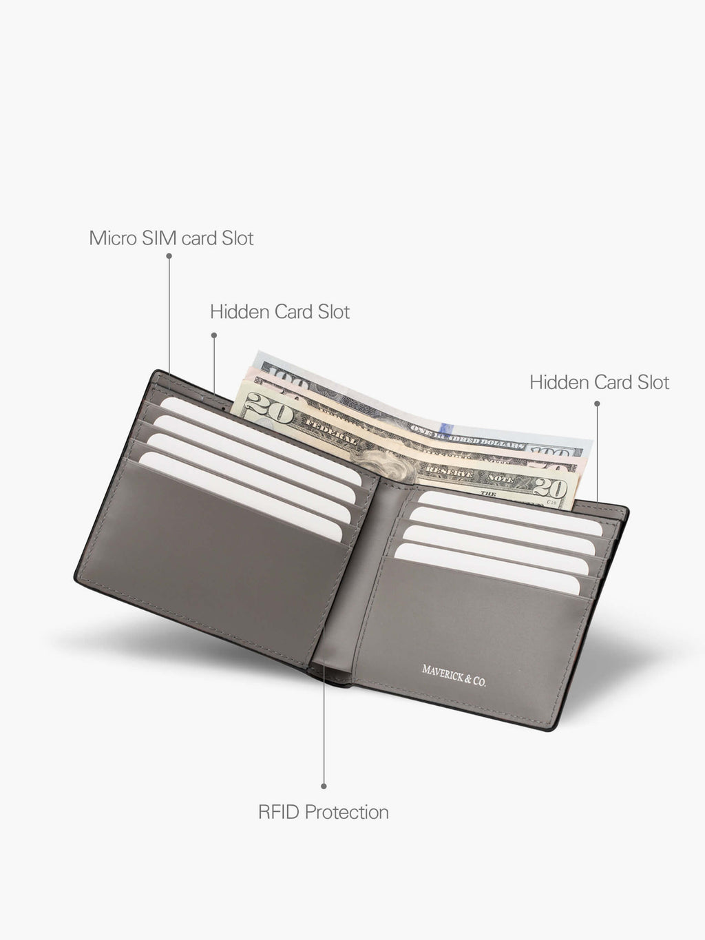 Delicate leather wallet