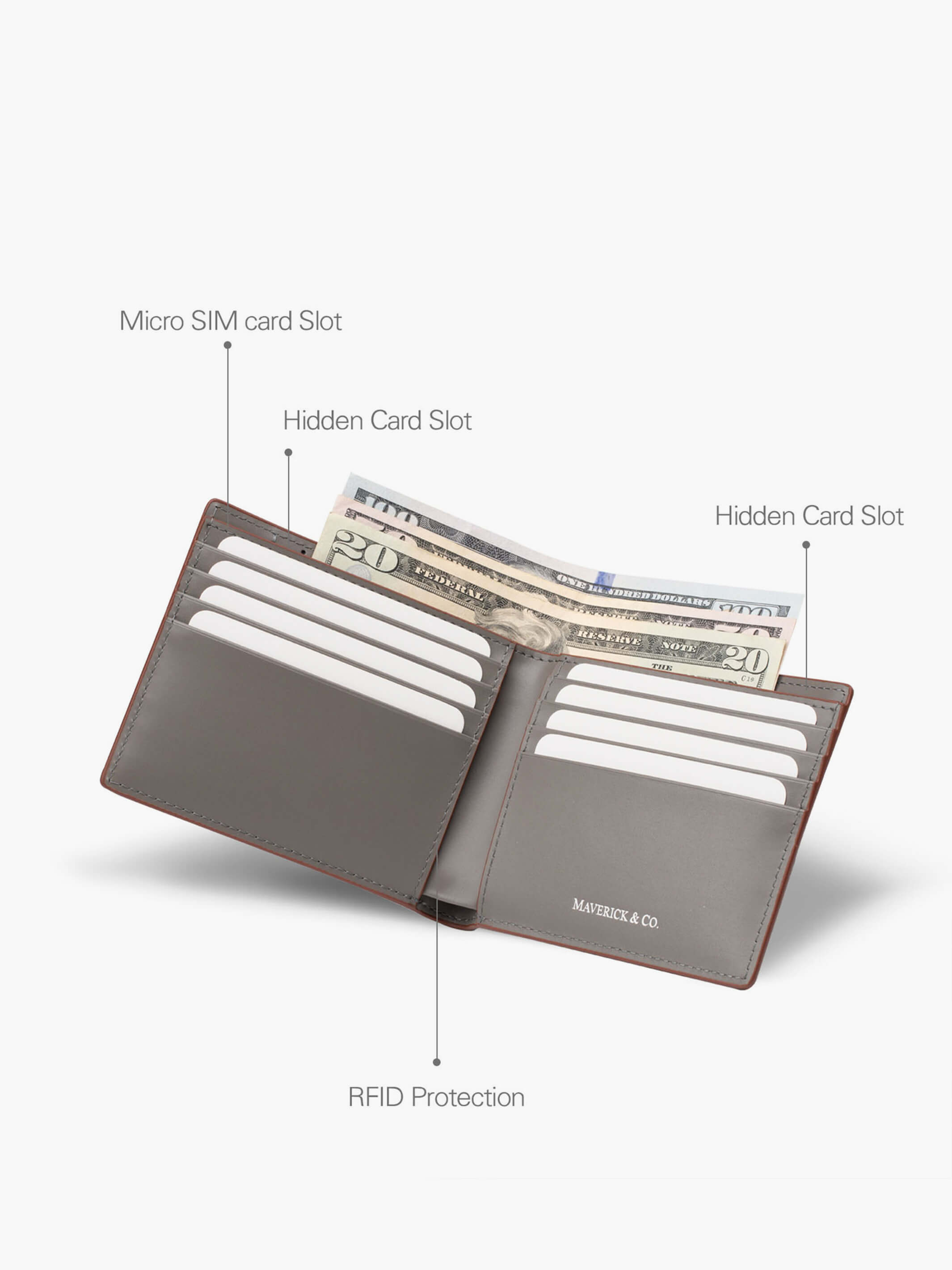 Delicate leather wallet