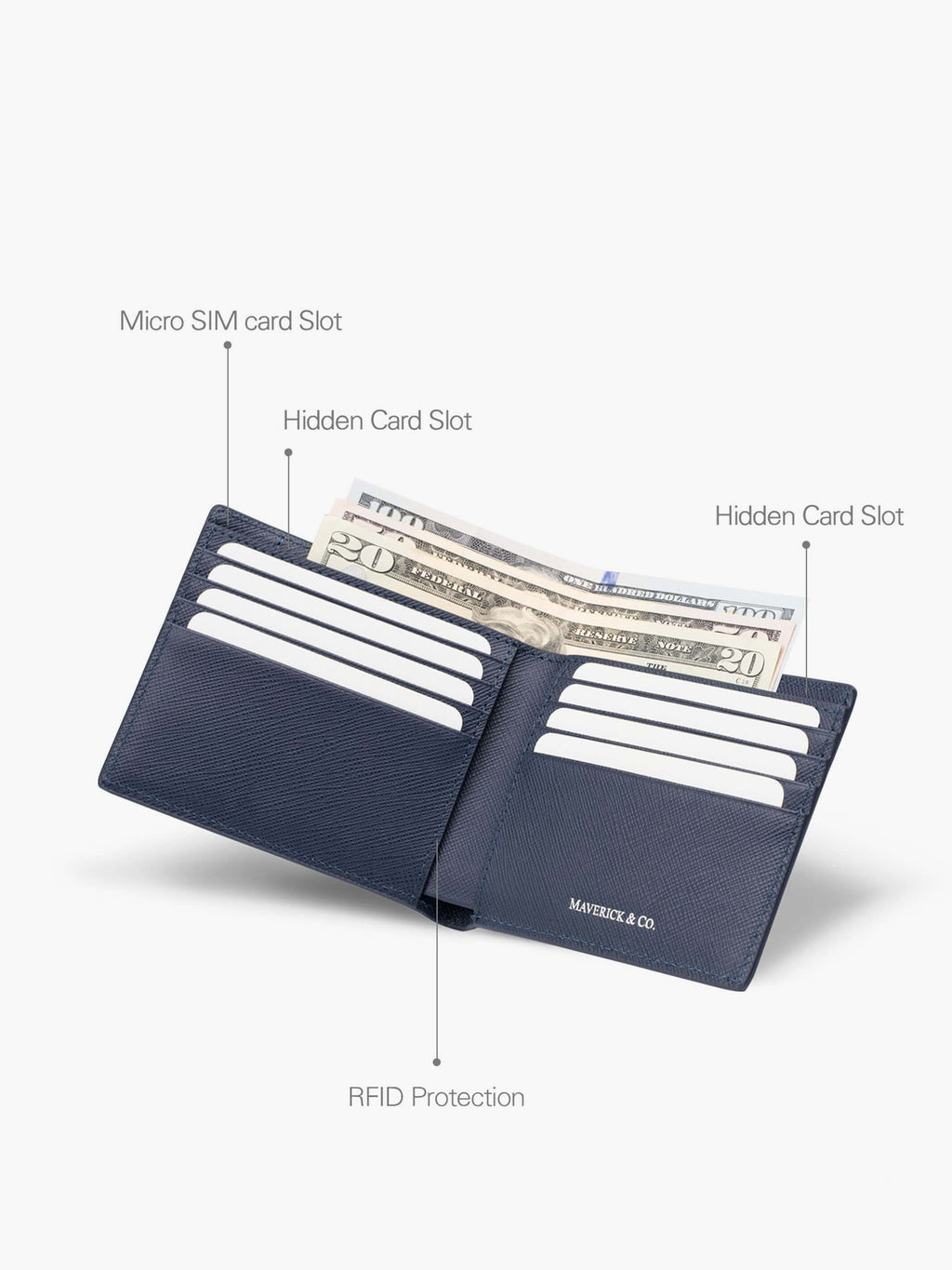 Delicate leather wallet